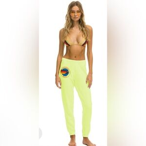 Aviator Nation Yellow Track Pants